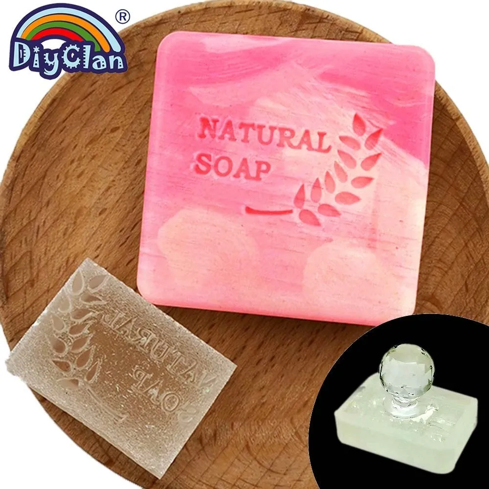 Handmade natural soap stamp mold diy leaf pattern organic glass resin chapter Acrylic custom Z0165NS | Дом и сад