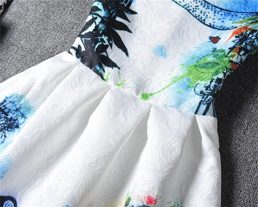 Summer Dresses for Girls Princess Birthday Party Dress Children Trolls Costume Kids Clothes 6 7 8 9 10 11 12 Years old LH2-H | Детская