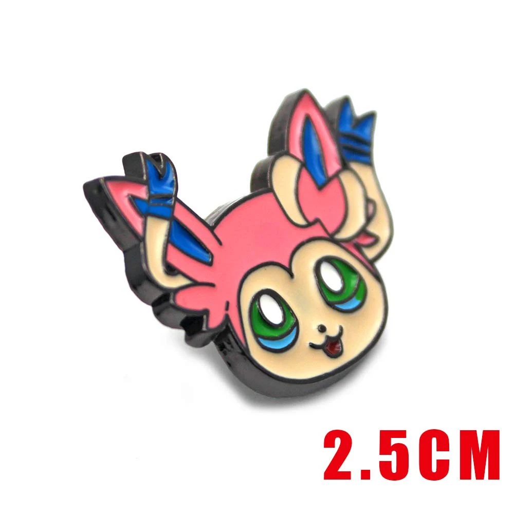 Игра Pakemon Packet Монстр Иви Espeon Jolteon Flareon металлический бейдж брошь на булавке