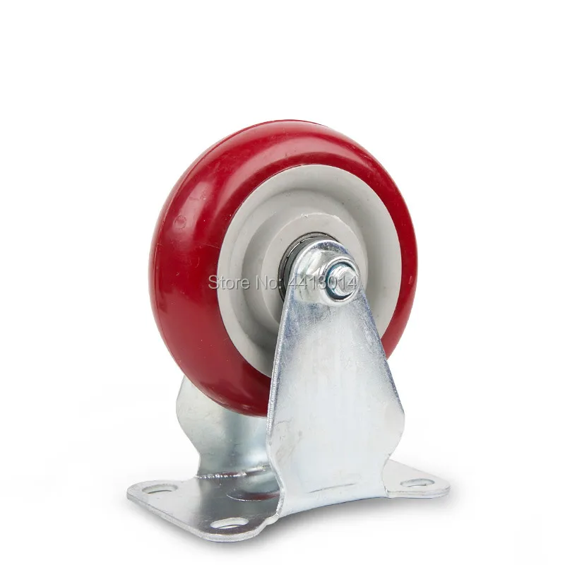 

4pcs 3 inches Universal pvc Swivel Casters Dual Roller Wheel without Brake