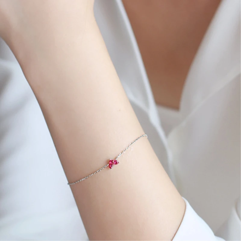 

Valentine's Day Present Simple Rose Wild Silver Color Temperament Female Trendy Resizable Bracelets SBR048