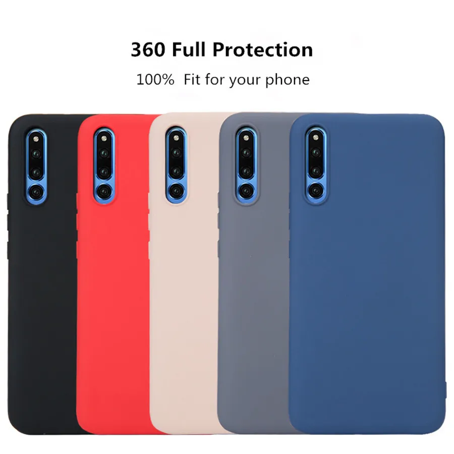 Liquid Silicone Phone Case For Huawei Honor 8X V20 Mate 10 20 Pro TPU on P20 P30 Nova 3i 3 4 Cover Housing Coque |