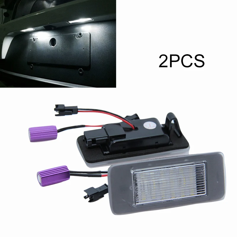 2 шт./компл. автомобильные аксессуары Светодиодная лампа номерного знака для Opel