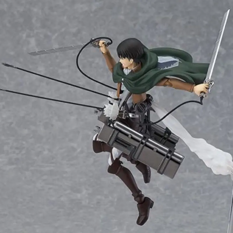 Атака на Титанов Shingeki Nendoroid Figma Леви Mikasa Эрен фигурку Статуэтка аниме Рисунок