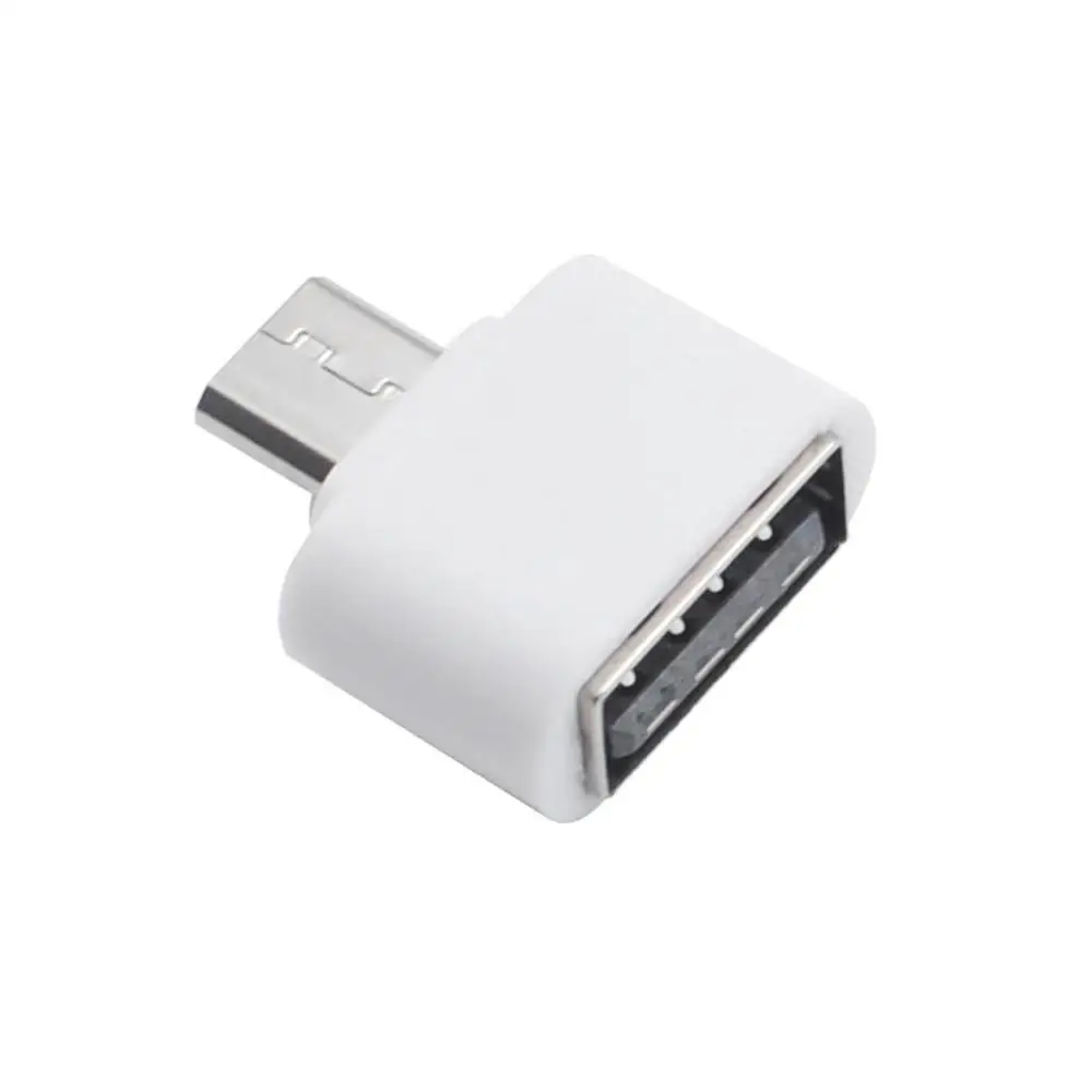 Адаптер Micro USB OTG Ascromy для Xiaomi Redmi Note 5 6 Pro 6A 4X samsung Galaxy S7 edge S6 Microusb Android Phone OTG Adaptador - Цвет: Белый