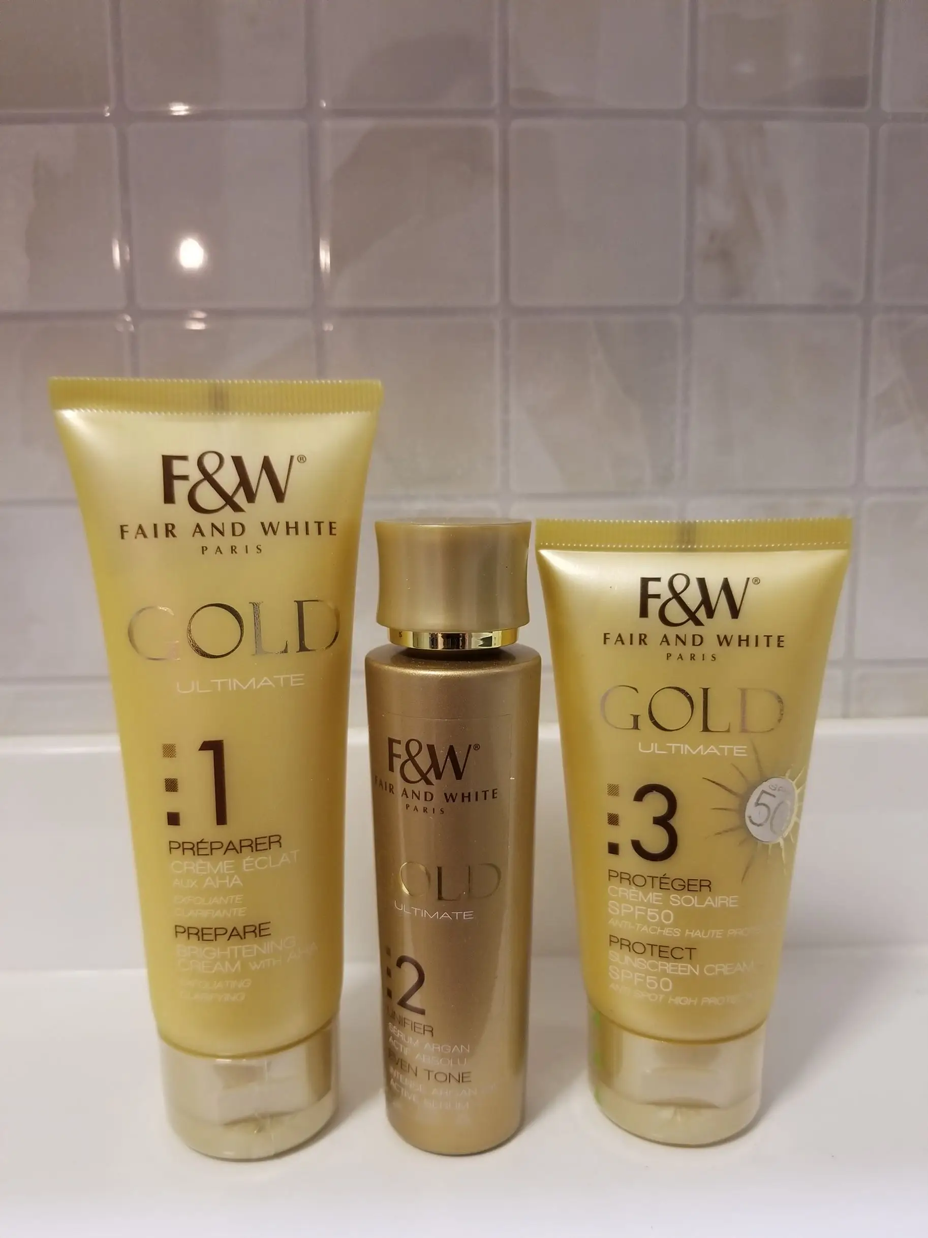 Комплект для лица Fair& White Gold