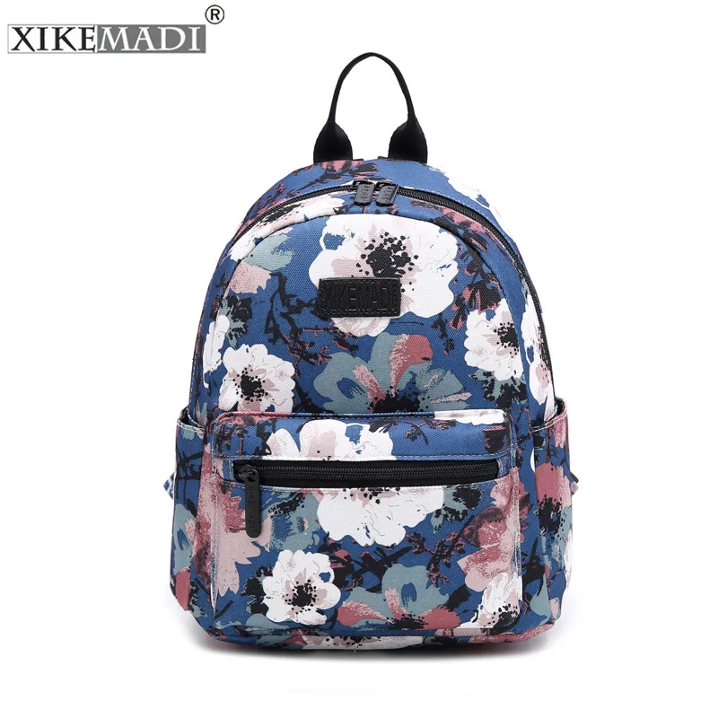 Новинка, мини рюкзак Mochila с цветочным принтом, женский рюкзак, школьная сумка для девочек-подростков, сумка для книг, рюкзаки для ноутбука, повседневные сумки