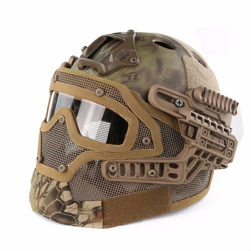 SINAIRSOFT, тактический шлем, новая система G4, ABS, полная маска для лица, с Goggle, для военного страйкбола, пейнтбола, армии, Быстрый Шлем