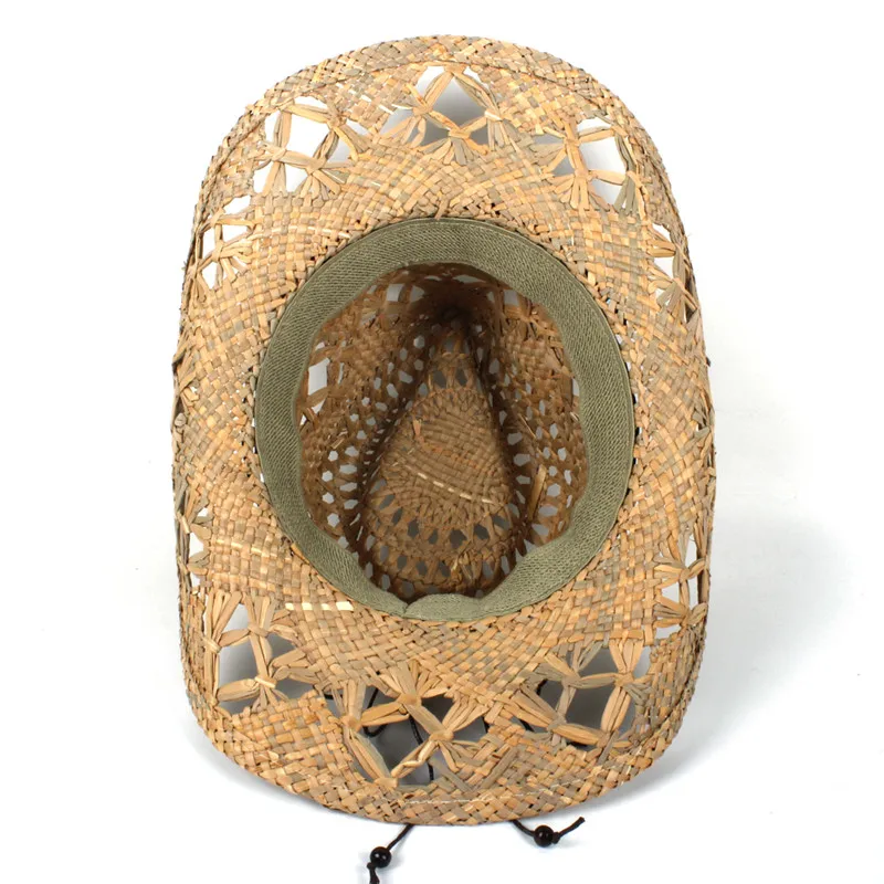 100% натуральная соломенная ковбойская шляпа для женщин и мужчин плетение ручной