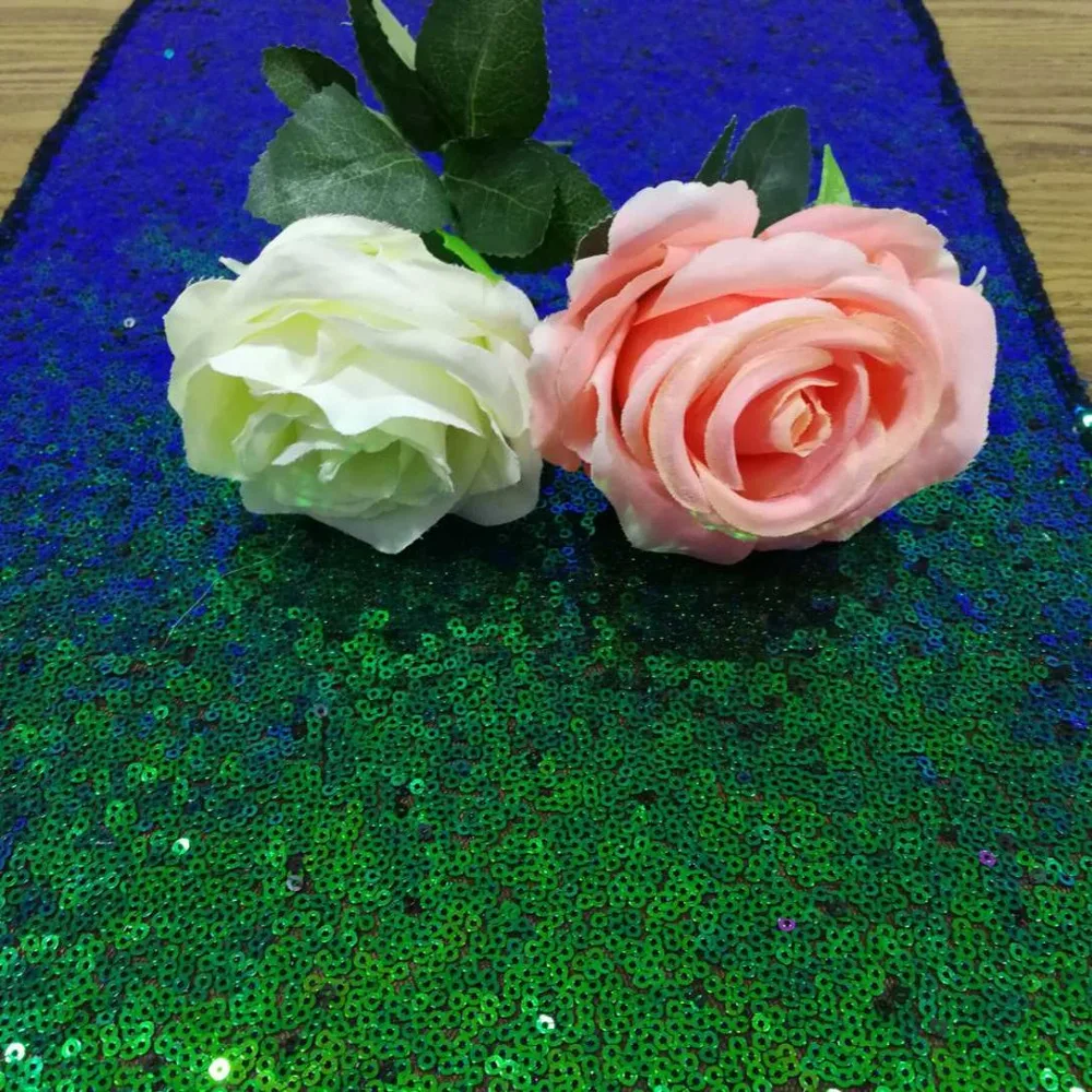 ShinyBeauty 12x96 дюймов переливающийся зеленый блесток настольная дорожка для мероприятий/вечерние/банкетные/Рождественские Свадебные настольные Decoraiton-C0514