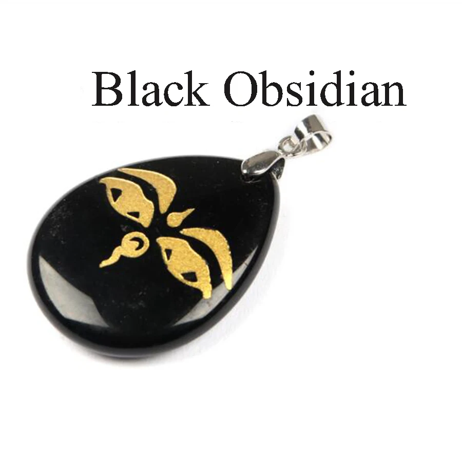 

Classic Buddhism Natural Stone Necklace Women Men Sakyamuni Buddha Eye Water Drop Energy Stone Paryer Pendants & Necklaces Gift