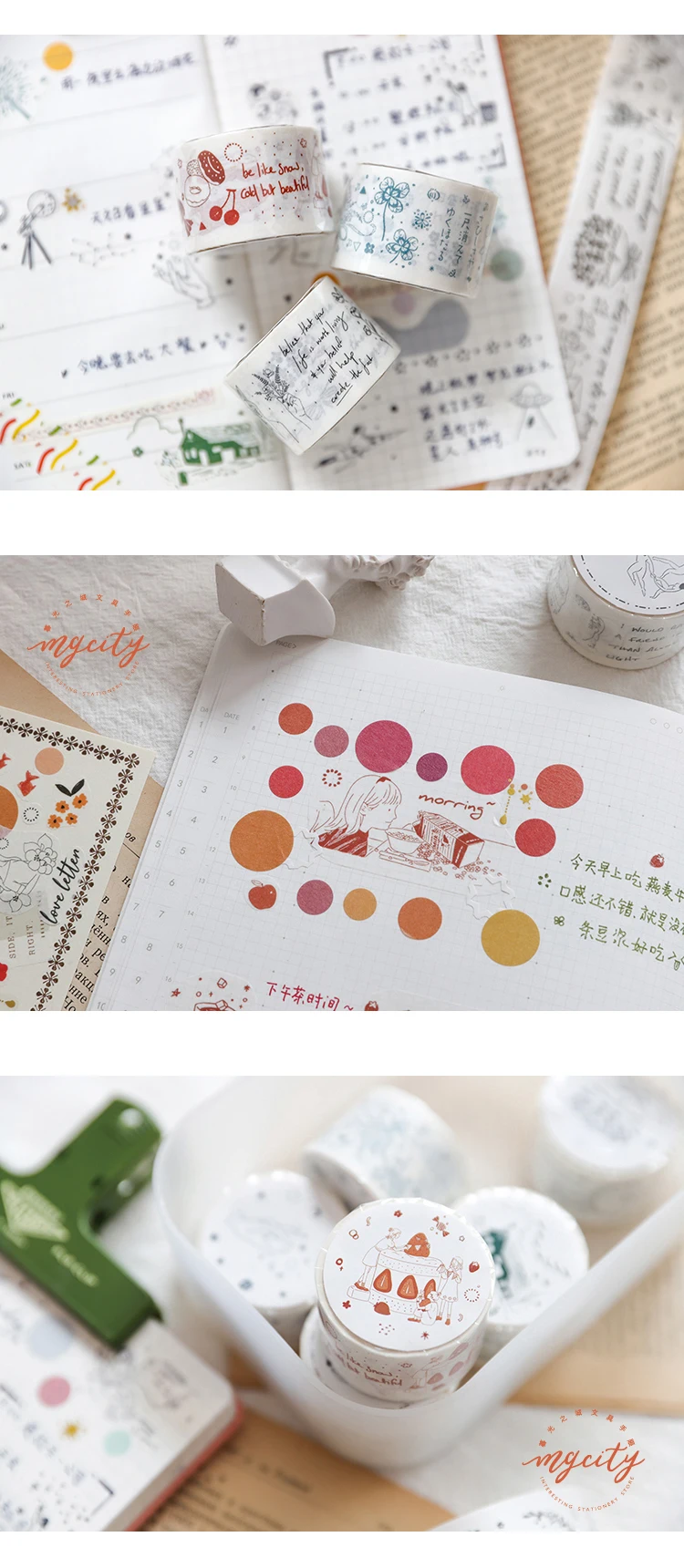 Вкусная еда Alice Flowers Collage Bullet Journal набор декоративного скотча васи клейкая лента DIY Скрапбукинг наклейка этикетка маскирующая лента