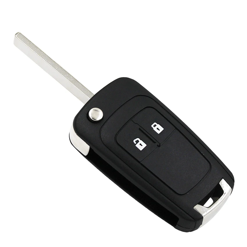 Складной пульт дистанционного управления без ключа с 2 кнопками для Chevrolet 433 МГц