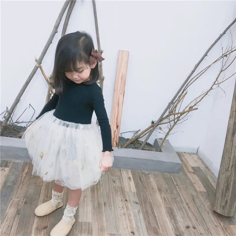 2019 Новое поступление весеннее платье из гренадина с длинными рукавами в