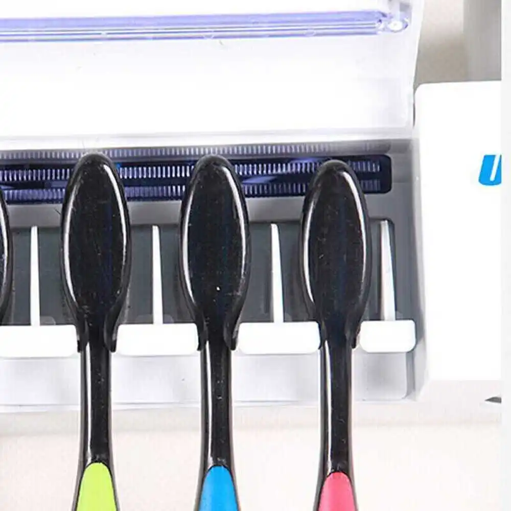UV toothbrush sterilizer disinfection holder suction wall set automatic LO714607 | Обустройство дома