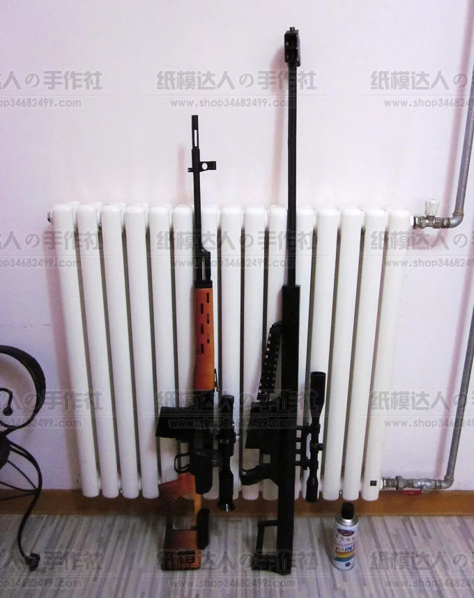 Сложности DIY для взрослых Масштаб 1:1 SVD драгунов снайперская винтовка 3D бумажный пистолет модель сборки игрушки ручной работы украшения подарки A306