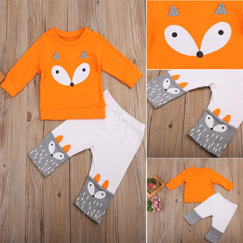 Комплект одежды для маленьких мальчиков и девочек повседневные Осенние футболки