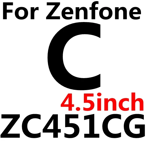 С уровнем твердости 9H закаленное Стекло для Asus Zenfone 2 Laser ZE500KL ZE550KL ZC550KL ZC553KL C 4 5 Go ZB452KG ZB500KL Zenfone 3 Max ZC520TL ZC500TG чехол - Цвет: ZC451CG