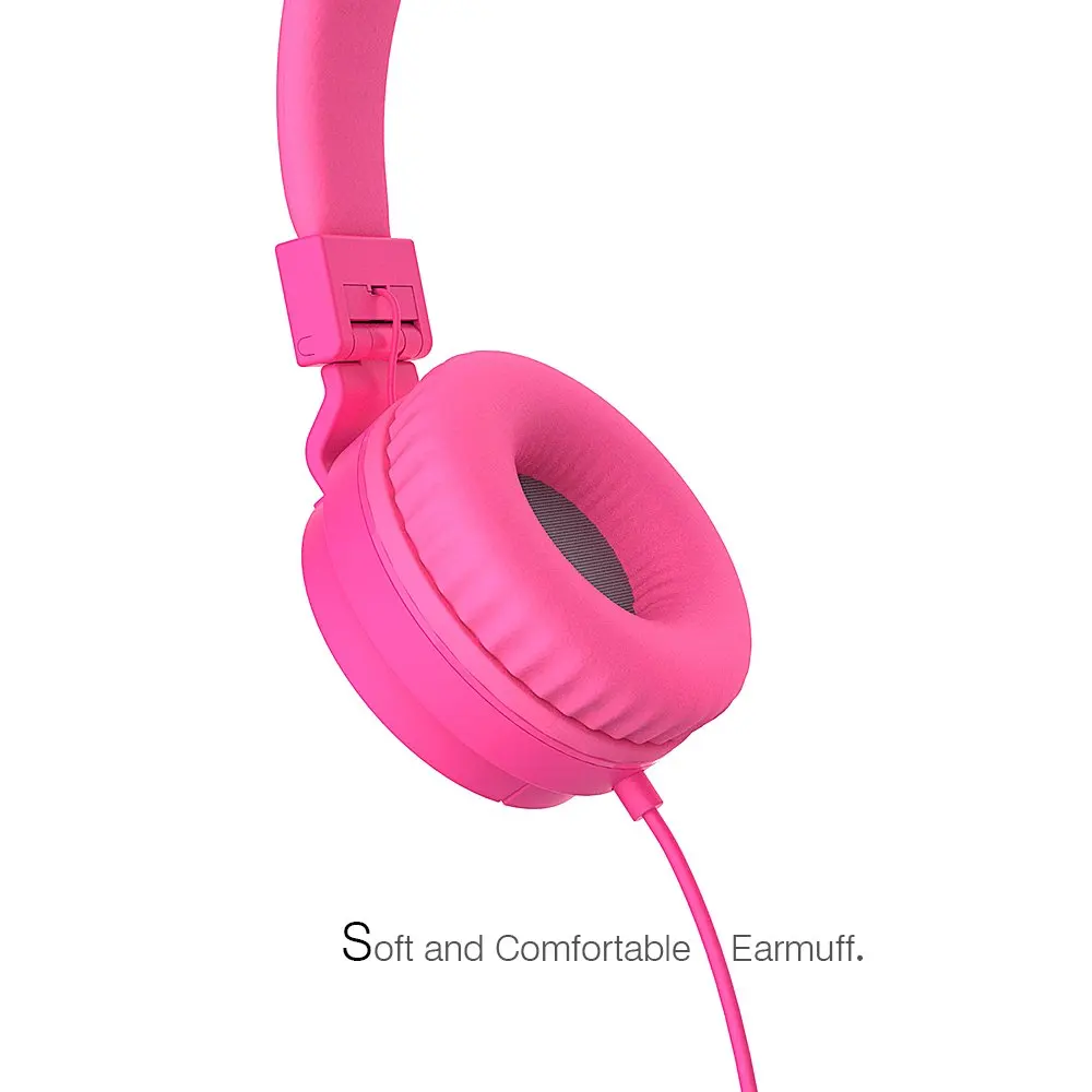 BASS Lightweight Stereo Foldable Wired Headphones for Kids Adjustable Headband Headset Earphones iphone Computer Andriod | Электроника