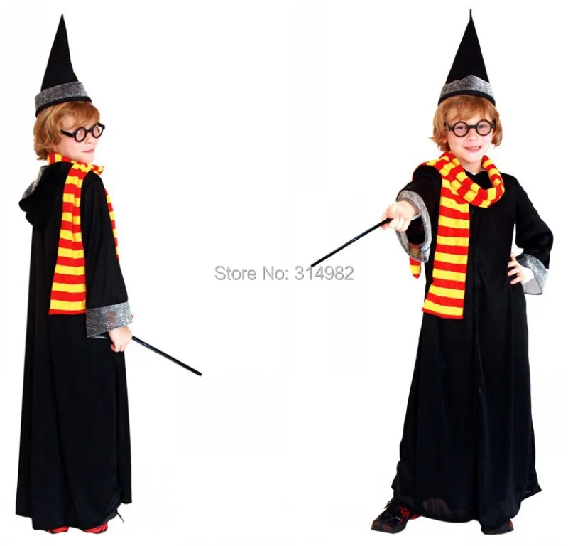 2014 Halloween Costumes For Children Boy's Hogwarts Harry Potter Costume Kids Gryffindor Christmas 1set | Тематическая одежда