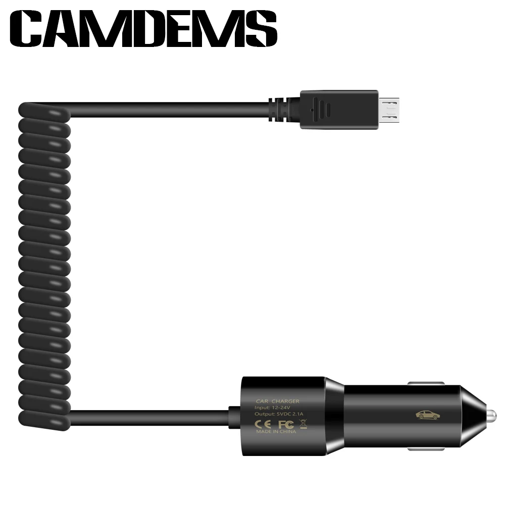 1 мини зарядное устройство CAMDEMS для автомобилей с 5V 2A micro USB кабелем samsung S7 S6 крутой