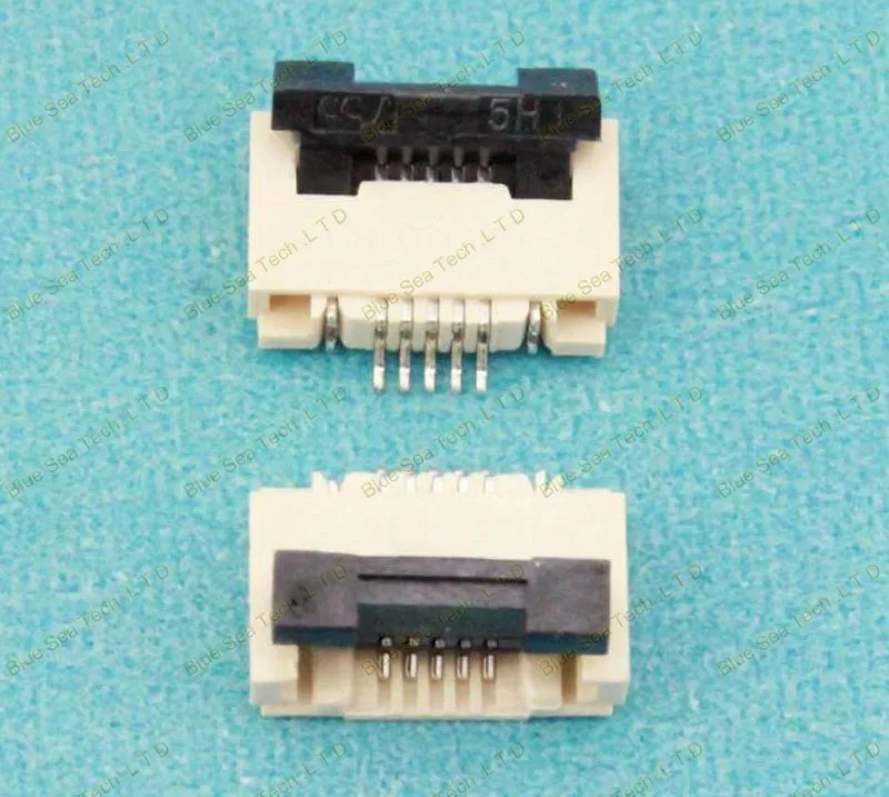 Образец, 10 шт. FPC/FFC Кабельный разъем 5 pin 0,5 мм разъем для ЖК-экрана интерфейс DVD/gps/MP3/PDA/Phone и т. Д. ROHS