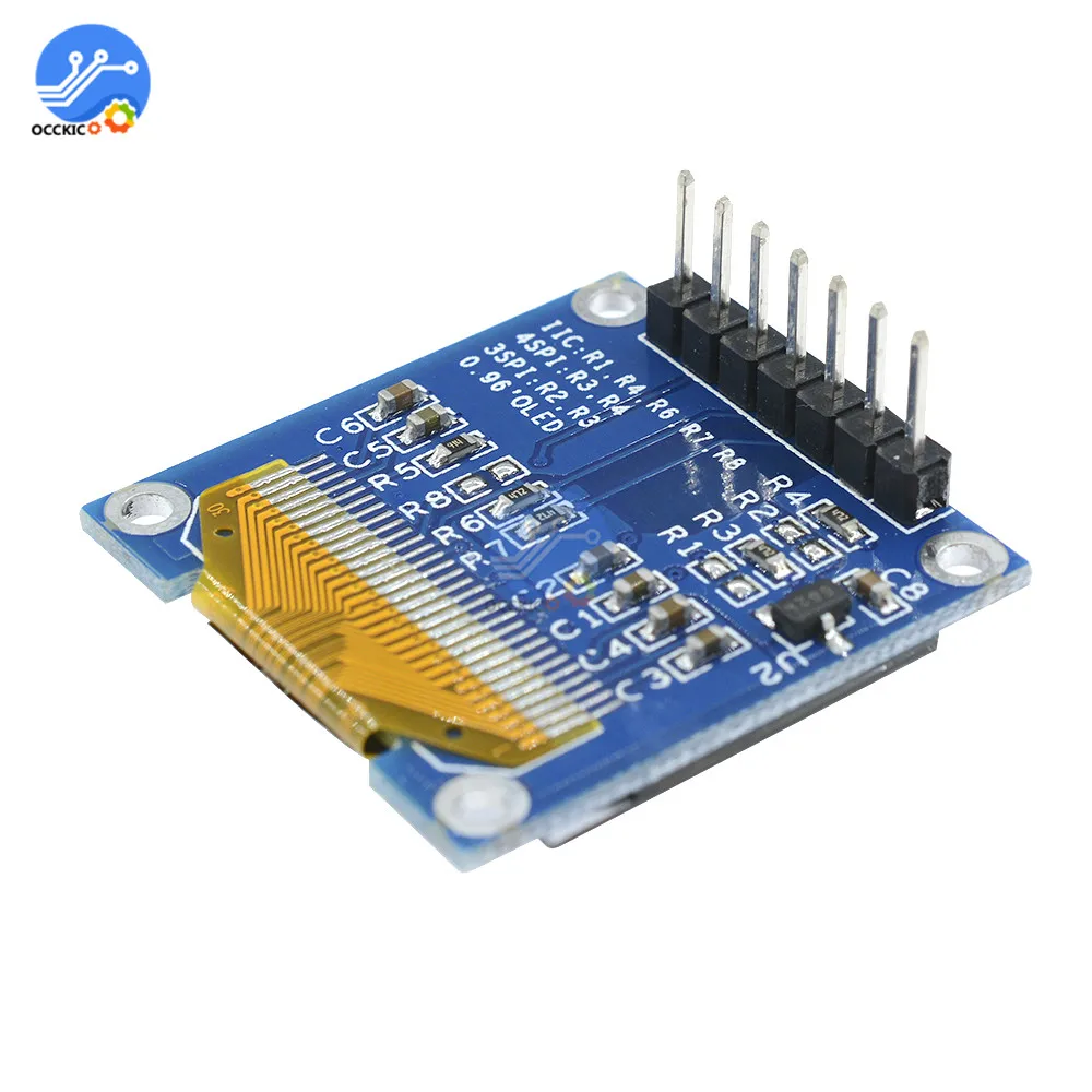 0 96 дюймовый IIC Серийный oled дисплей модуль 128X64 I2C плата с ЖК экраном GND VCC SCL SDA &quotдля
