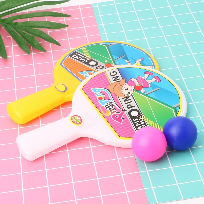 Портативная мини ракетка для настольного тенниса с 2 шариками пинг понга детская