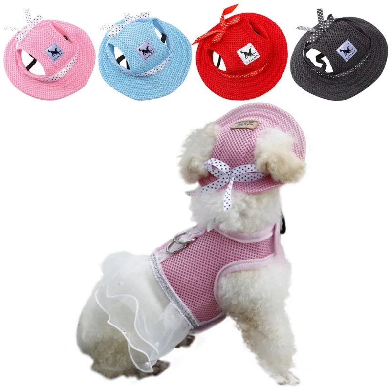 Походные товары для животных Собака Летняя мода ткань с дышащей сеткой Pet шляпа