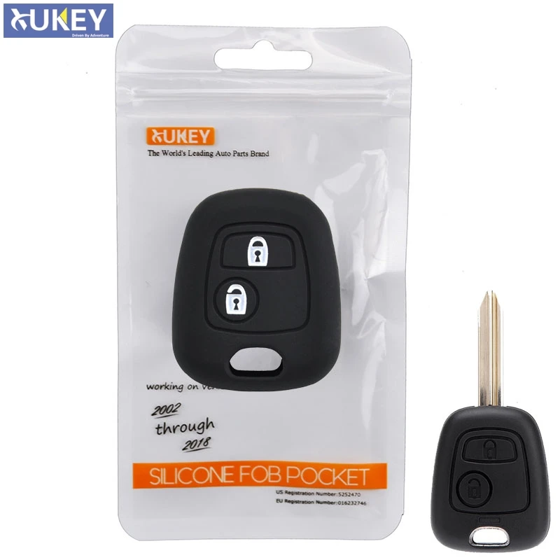 Силиконовый чехол для дистанционного ключа Citroen c1 c2 c3 Pluriel c4 Picasso c5 Xsara Toyota Aygo|fob