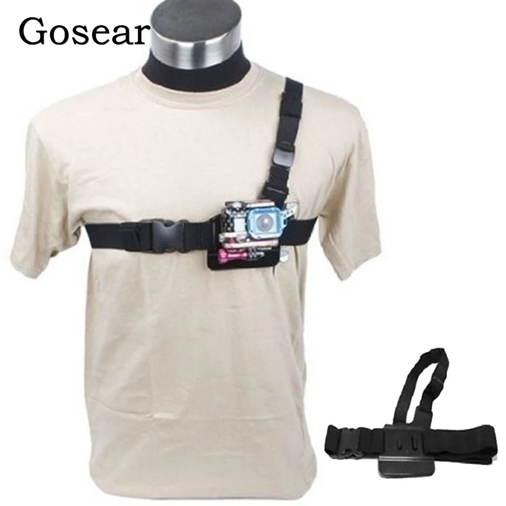 Gosear регулируемый плечевой нагрудный ремень для камеры Адаптер ремня Gopro Go Pro Hero 5 4