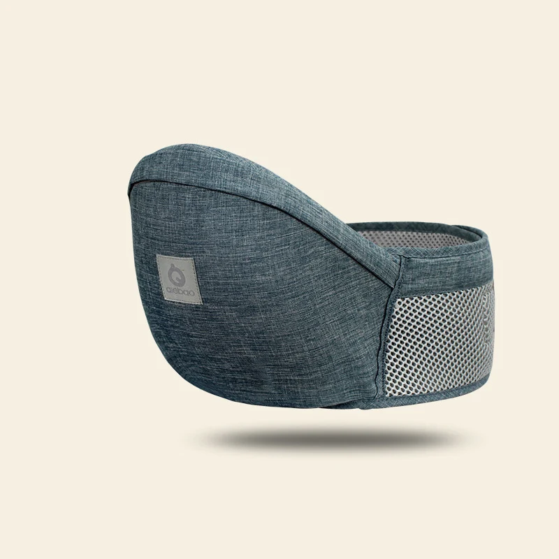 gray blue Honeylulu 3D Hollow Breathable Waist Stool Baby Carrier Seat Stool Sling For Newborns Kangaroo For Baby Hipsit Ergonomic Sling - Цвет: gray blue