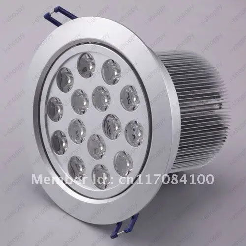 15W Dimmable High power 15 LED Recessed Ceiling Down Cabinet Light Fixture Downlight Spotlight Bulb Lamp Warm/Pure White
