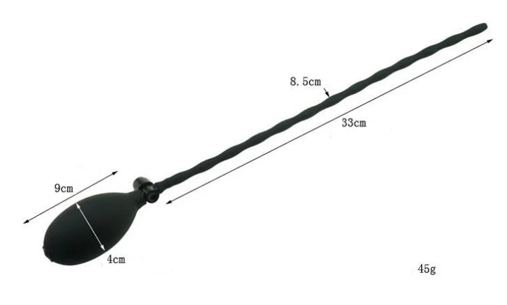 Новинка 33 см длинный мужской надувной мягкий силиконовый уретральный со звуком