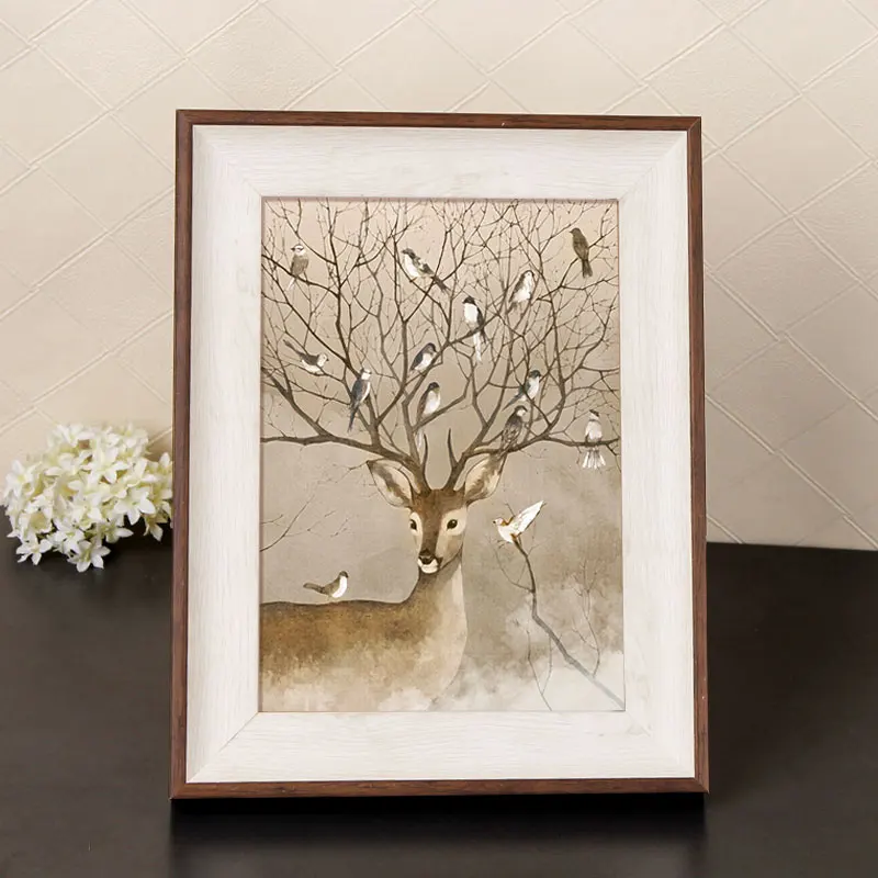 Оптовая продажа винтажная рама для картины пластиковые фоторамки семьи фото