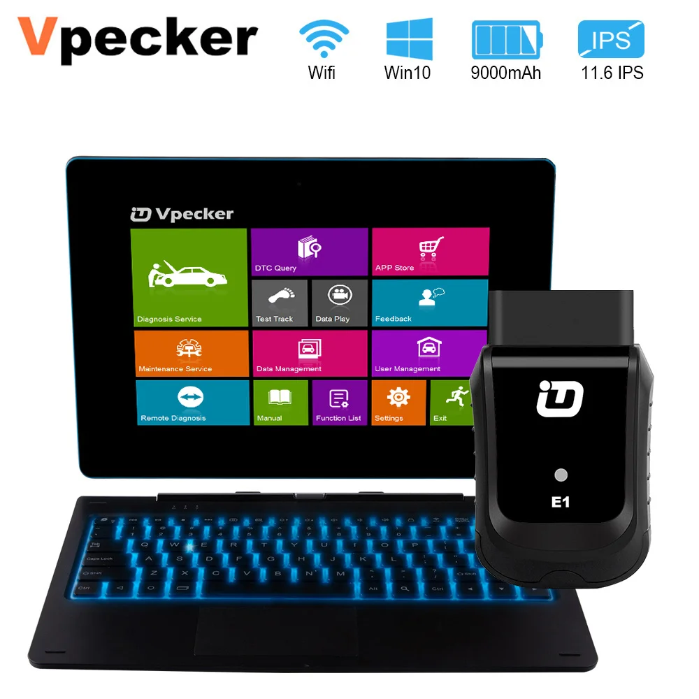 VPECKER E1 полная система OBD2 автоматический сканер TPMS DPF Сброс масла многоязычный Wifi