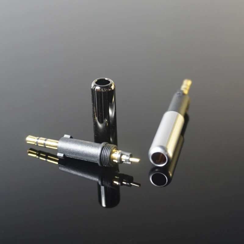 Hi-Fi 450451480q4602 Hi-Fi медная вилка с покрытыем цвета чистого 24 каратного золота 2,5 мм разъем 3-полюсный для ремонта штекер наушников кабель аудио адаптер Разъемы для рукоделия