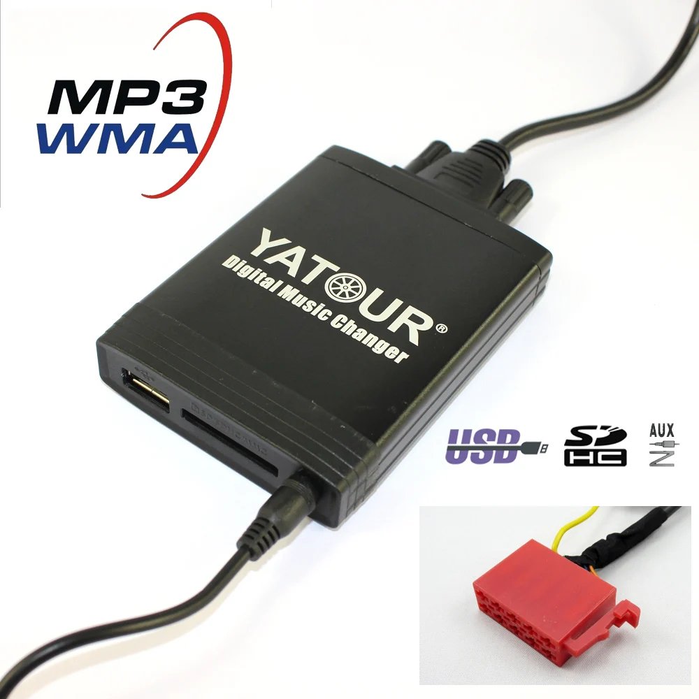 YATOUR цифровой музыки для смены VW Gamma 4 автомагнитол 10 Булавки Гольф Jetta MK3 Passat B4 YT M06