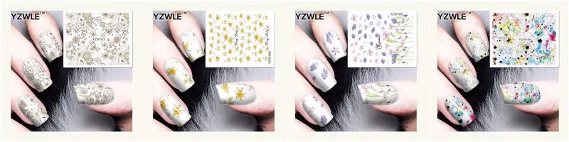YWK 1 лист DIY Дизайн ногтей Водные Наклейки переводные наклейки s милые животные Сова шаблон стикер