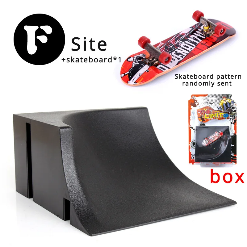 F Site withe box Настольная игра для скейтборда на палец, детская игрушка, новинка, детские игрушки для мужчин и женщин, Вечерние игры для скейтборда на палец - Цвет: F Site withe box