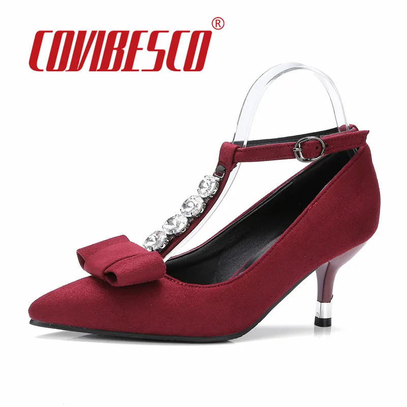 COVIBESCO Женщина На Высоких Каблуках Насосы Сексуальные Острым Носом Горный