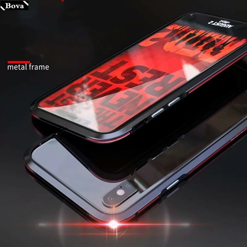 Роскошный роскошный Ультратонкий алюминиевый бампер для iPhone XR XS Max защитный