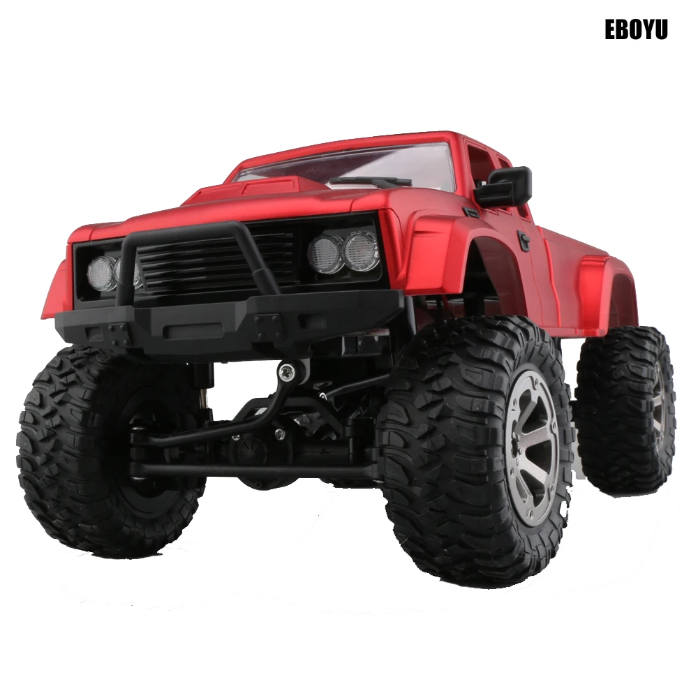 EBOYU FY002A 2,4 Ghz 1/16 4WD внедорожник RC грузовик с передним светодиодный светильник матовый военный RC грузовик RTR