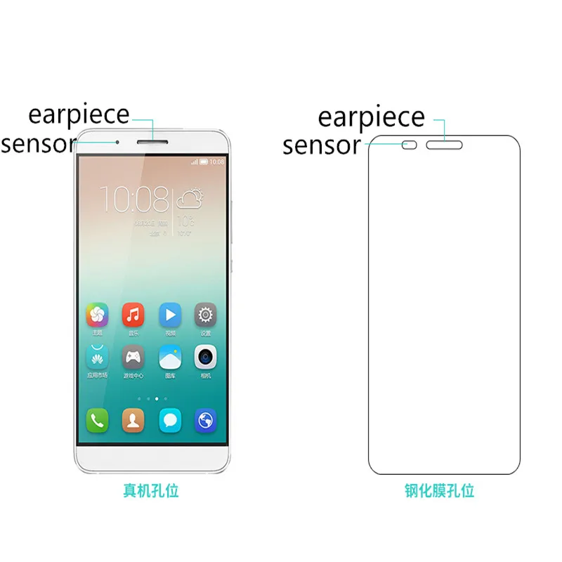 Закаленное стекло для HUAWEI honor 7i защитная пленка экрана телефона 5 2 дюйма скидка