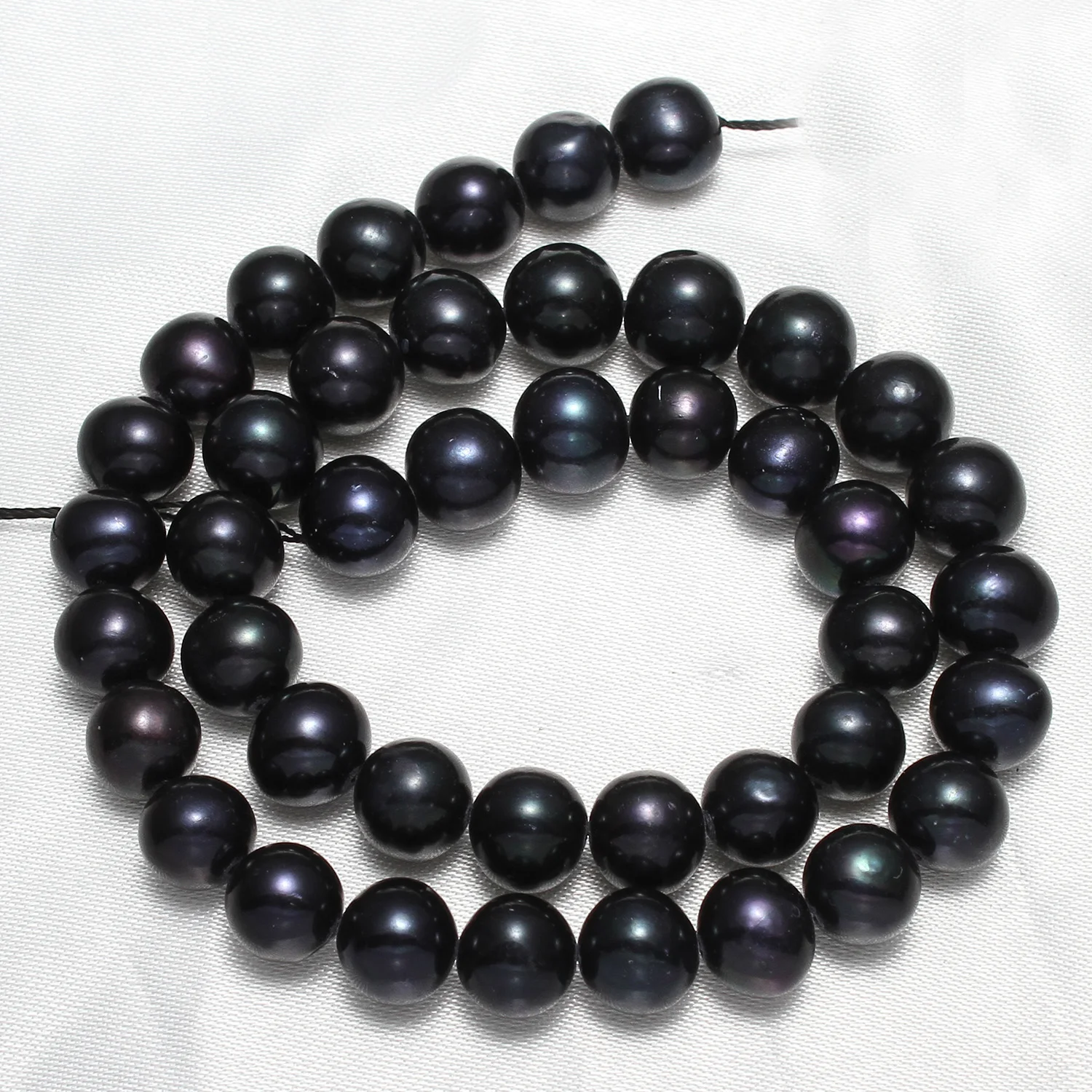 

Cultured Round Freshwater Pearl Beads Black 9-10mm Approx 0.8mm Sold Per Approx 14 Inch Strand