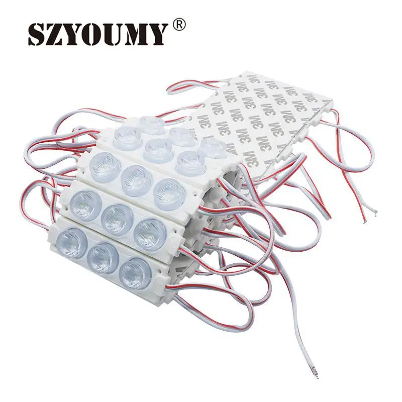 SZYOUMY SMD 3030 светодиодный модуль босветильник щения 3 светодиода s лампы с линзой