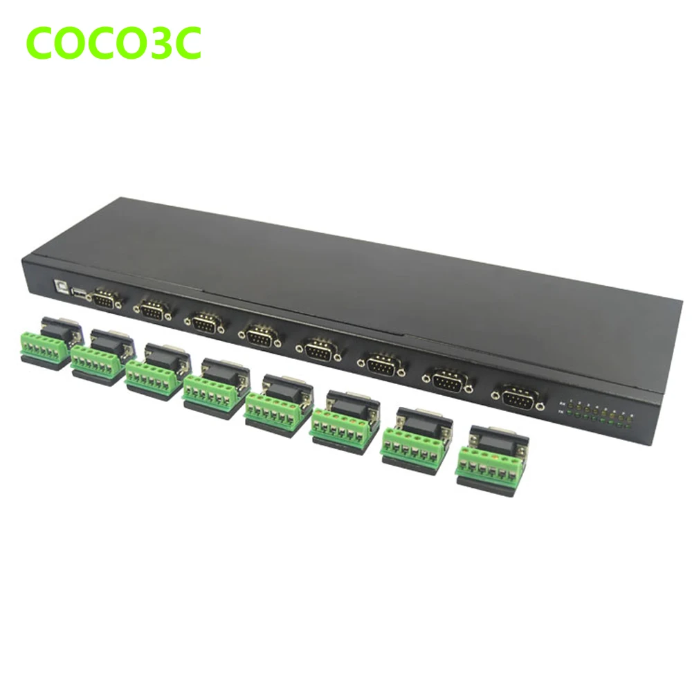 

USB to 8 Ports RS-422 RS-485 Converter Box HUB Adapter