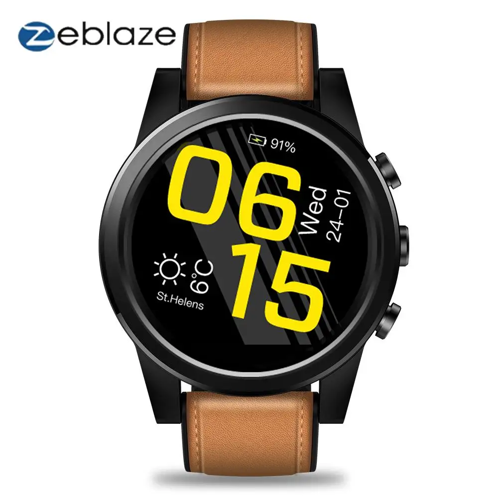 Zeblaze Thor 4 PRO 4G LTE Смарт-часы телефон Android 7.1.1 четырехъядерный 1GB16GB Smartwatch 5MP Камера 1," экран gps wifi BT4.0