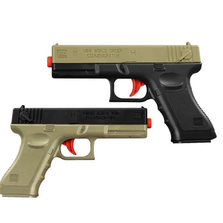 2 шт./компл. с водными пулями для Glock пистолет игрушки для мальчиков пистолет руководство на открытом воздухе оружие стрелять Пистолеты игра игрушки Для детей Подарки, произвольный цвет