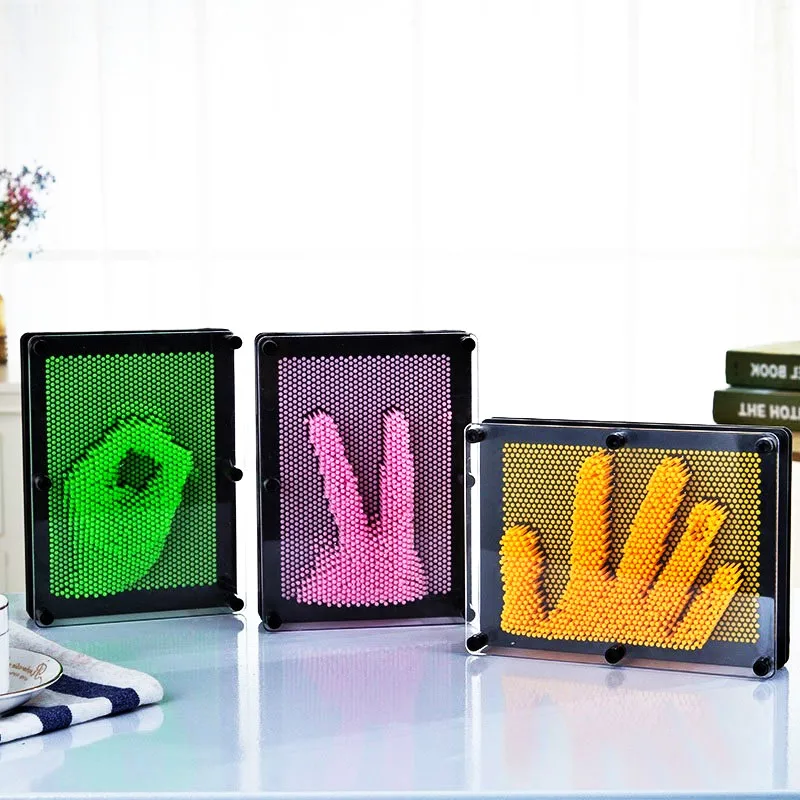 1 шт. 3D клон Pin Art пластиковая игрушка забавная игра Pinart украшение для дома подарок